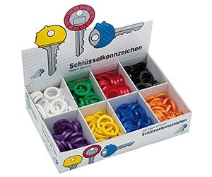 Wedo 2628008 Paquet de 200 Anneaux porte-clés Couleurs Assorties