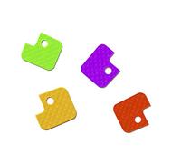 Wedo 262807099 schlüsselkappen en plastique souple, carrées, de 100 pièces couleurs assorties