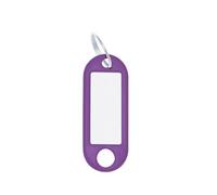 Wedo 262811808 Lot de 100 Porte-Clés avec Anneau Violet