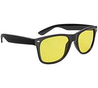 Wedo 27147099 Lunettes de Vision Nocturne pour automobilistes, Verres polarisants teintés, conformes à la Norme ISO, Housse et Mode d'emploi, Noir/Jaune