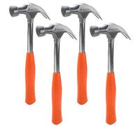 WEDO 4PCS Marteau de Charpentiers,226g(8 oz),Marteau de charpentier avec Poignée tubulaire en acier,Longue 258mm,acier au carbone