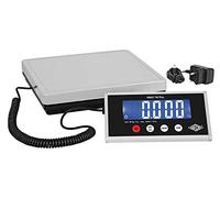 WEDO 507605005,Pèse paquet 50 Plus 50kg/5g avec bloc d'alimentation, argent/noir