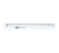 WEDO Règle plate plastique Transparente 20 cm