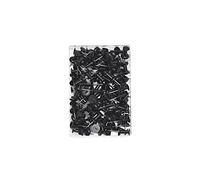 Wedo 54 201 Boîte de 100 Punaises en forme de Diabolo Noir