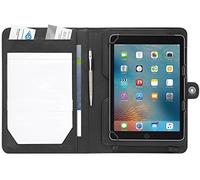 Wedo 586901 Tablette Organiseur Accento, Support Universel 9,7-10,5 Pouces Support en Cuir, Amovible, présentation Support, Fermeture éclair, Plusieurs Compartiments, Noir