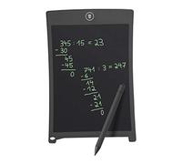 Wedo 66908501 Tableau d'Écriture et de Dessin Lcd avec Stylo, Bande Magnétique, Effacement Électronique, 14,3 X 0,4 X 21,9 cm, Noir