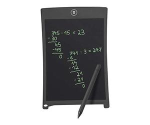 Wedo 66908501 Tableau d'Écriture et de Dessin Lcd avec Stylo, Bande Magnétique, Effacement Électronique, 14,3 X 0,4 X 21,9 cm, Noir