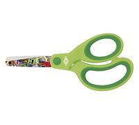 WEDO 7333011,Ciseaux ronds de bricolage Fantastic 13cm Ciseaux pour enfants vert avec motif Monster