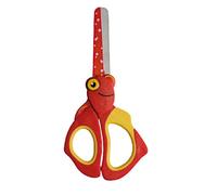 Wedo 736001 Nemo Enfants Ciseaux Craft Ciseaux en Acier Inoxydable Conseils Blunt Doux Griffeinlagen, 13 Cm, Rouge/Jaune