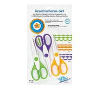 Wedo Ciseaux à cranter 771933 – Lot de 3, 16 cm, 3 coupes, couleur assortie