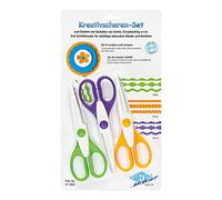 Wedo Ciseaux à cranter 771933 – Lot de 3, 16 cm, 3 coupes, couleur assortie