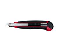 Wedo Cutter professionnel 78409 Auto-load Lame universelle 9 mm Noir/Rouge