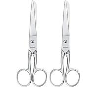 Wedo 909556 Ciseaux en acier inoxydable poli 15,3 cm (Chrome) (Import Allemagne) (Lot de 2)