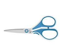 Wedo 9755010 Ciseaux en inox avec Poignées en caoutchouc Bleu Clair