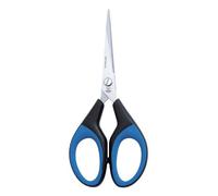 Wedo 9896 Ciseaux en acier inoxydable avec poignée softcut 15,2 cm Noir/Bleu