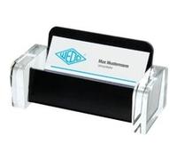 Wedo Porte-cartes de visite Acryl Exklusiv 0604401 Transparent/Noir