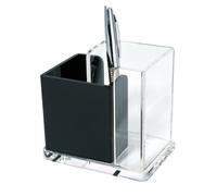 Wedo Acryl Exklusiv 0606001 Pot à crayons Transparent/Noir