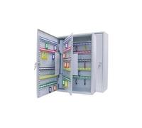 wedo armoire à clés pour 200 clés, dix barettes, gris clair noir