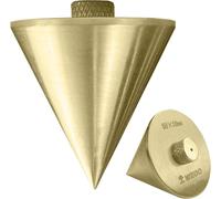 WEDO Bobine de plomberie anti-étincelles, marteau métallique suspendu, outil de mesure vertical de haute précision, bronze aluminium, taille 59 x 50 mm, essentiel pour la construction, la menuiserie