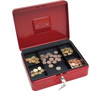 Wedo 145402X Caissette à monnaie à 5 compartiments 30 x 24 x 9 cm Rouge