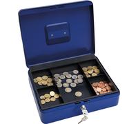 Wedo 145403X Caissette à monnaie à 5 compartiments 30 x 24 x 9 cm Bleu
