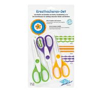 WEDO ciseaux à contours Set de 3 couleurs assorties vert violet jaune