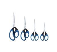 Wedo Ciseaux Soft-Cut, Pointu, Longueur: 180 Mm, Noir/Bleu