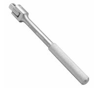 WEDO Clé à douille carrée en titane avec poignée flexible de 3/8", barre de disjoncteur, longueur 190 mm, poignée antidérapante gravée, conversion de la tête du conducteur pratique pour une