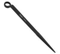WEDO ourche simple, clé à percussion, 40 en acier au chrome-vanadium ourche avec goupille 60, coudée ouverte 27 mm, longueur 400 mm, noire, résistante à la corrosion