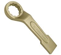 WEDO Clé à frapper métrique à oeil 41mm,sans étincelles Clé annulaire simple,60 degrés,Longue 240mm,aluminium bronze,résistante à la corrosion,certifiées GS,certificat BAM et FM