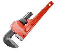 WEDO Clé à tuyau robuste, clé à tuyau de 20,3 cm, clé de plomberie réglable, clé à tuyau droite réglable, capacité de la mâchoire 27 mm, acier à haute teneur en carbone, longueur 200 mm