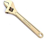 WEDO Clé réglable de 8 pouces (200 mm),Ajustement Rapide avec Écrou,aluminium bronze,non magnétique,Clé à Molette Grande Ouverture Capacité de la Mâchoire 24mm,certificat BAM et FM