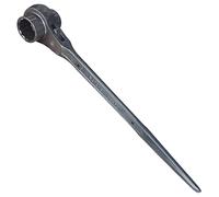 WEDO Clés à molette, Scaffold Podger - Clé à cliquet - Acier chromé 40 - Forgé - 17 x 19 mm
