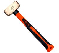 WEDO CO2204A Massette avec poignée en plastique Tête de marteau en cuivre 350 mm Poids de la tête 1000 g