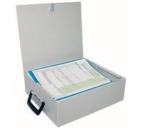 Wedo Coffret À Documents, Avec Poignée, En Tôle D'acier Avec