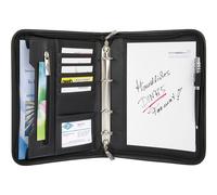 Wedo Conference Elegance A5 - Étui Avec Fermeture Éclair Pour Documents - Synthétique, Nylon Texturé - Noir
