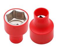 WEDO Douille 3/8'' 6 pans - 17mm,Douille pour clé,Acier CRV, Douille à chocs électriques VDE 1000 volt,certifiées GS