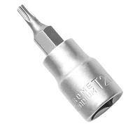 WEDO Douille Torx T40 6,35 mm, embout en acier S2, douille CR-V, longueur 38 mm, utilisé avec clé à cliquet, barre coulissante, tige d'extension