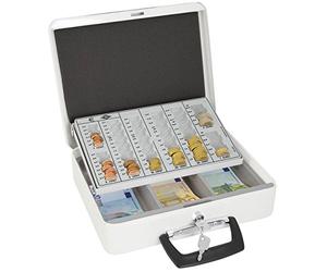 Wedo - Europa - Coffret caisse à monnaie avec monnayeur 315 x 245 x 95 mm - Blanc