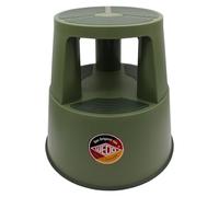 WEDO FRNK Super Step Tabouret Roulant - Marchepied Robuste en Plastique certifié TÜV/GS Selon la Norme en 14183-F, antidérapant, Enroulable, fabriqué en Allemagne, Hauteur : env. 43 cm, Charge