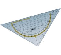 WEDO Géo rectangle standard hypoténuse 160 mm transparent