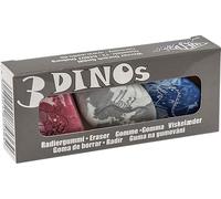 WEDO Gomme plastique pierres "DINOs" set de 3 pièces