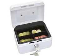 Wedo 145100X Caissette à monnaie à 4 compartiments 15,2 x 11,5 x 8 cm Blanc