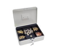 Wedo 145400X Caissette à monnaie à 5 compartiments 30 x 24 x 9 cm Blanc