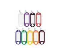 Wedo Jeu De 10 Porte-Clï¿½s Avec Anneau, Diamï¿½tre 18 Mm, Blanc