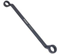 WEDO Jumbo Double Side Offset Combinaison Clé plate double extrémité Noir 21 x 23 mm Longueur 320 mm Spray noir sur la surface DIN 838 Standard 40 Acier chromé