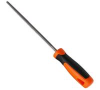 WEDO Lime ronde, outil de lime en métal, acier à haute teneur en carbone, poignée ergonomique, dents de corse, longueur 20,3 cm, utilisation pour le travail du métal, du bois, du plastique, idéale