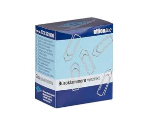 WEDO Lot de 1000 trombones galvanisés brillants 32 mm