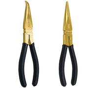 WEDO Lot de 2 pinces en laiton avec poignée antidérapante, 20,3 cm, pince à bec courbé de 20,3 cm, longueur 200 mm