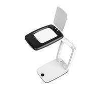 Wedo Loupe de poche avec LED Noir Blanc/Noir